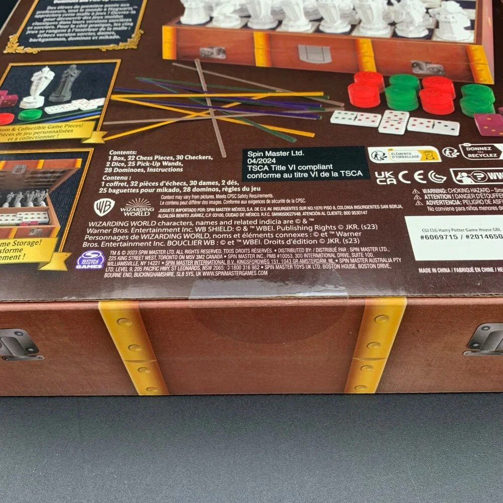 Harry Potter Trunk Of 5 Muggle Board Games Wizard Witch‎ Set Ages 8+ Spin Master